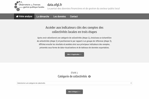 Portail données financières collectivités