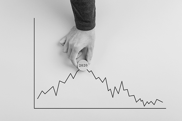 Courbe d'investissement décroissante à partir de 2020